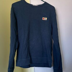 Fjällräven navy  Sweatshirt with Logo Patch